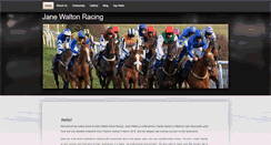 Desktop Screenshot of janewaltonhorseracing.co.uk